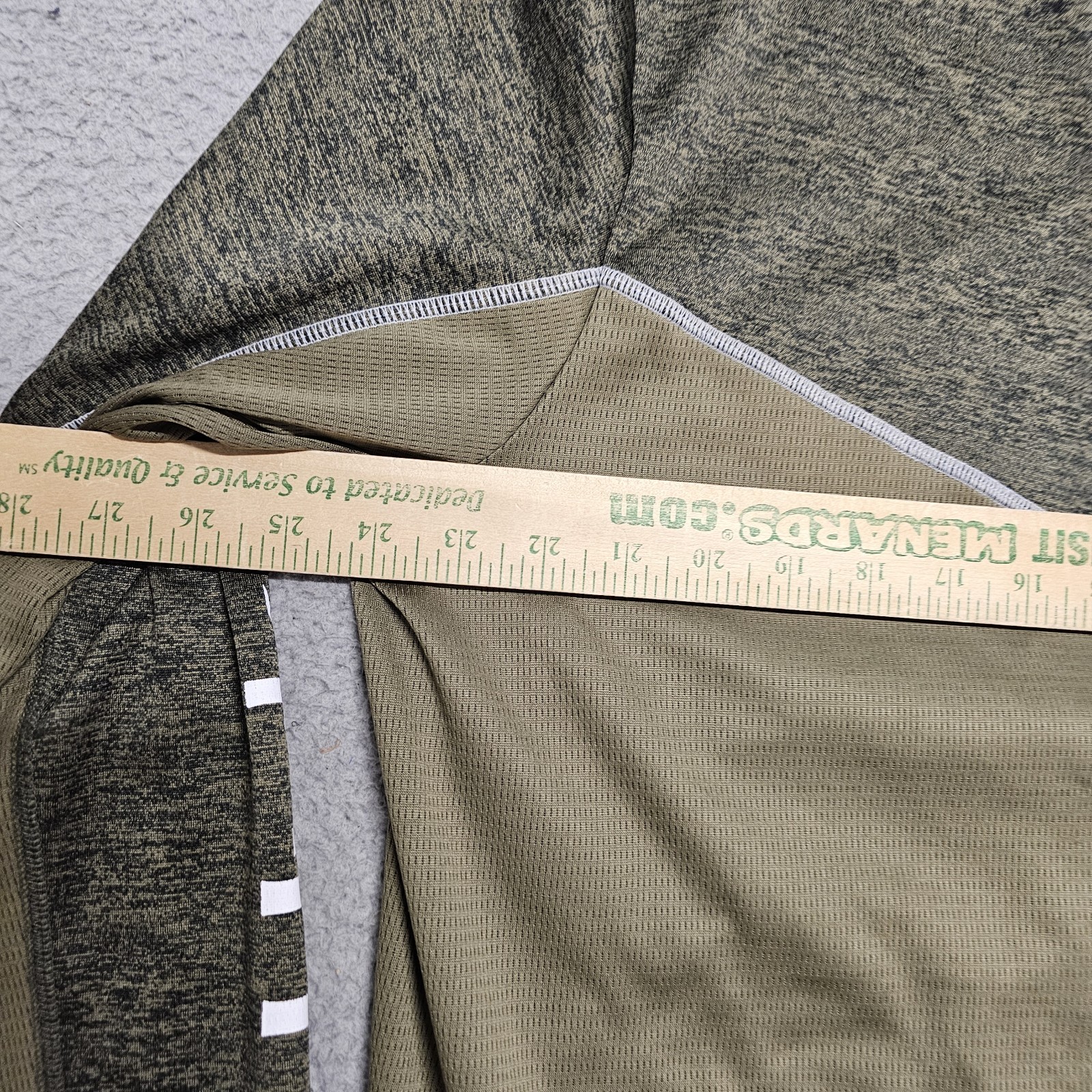 Huk Men’s Icon X Cold Front Hoodie Green Lightweight Pullover Mens XL Distressed