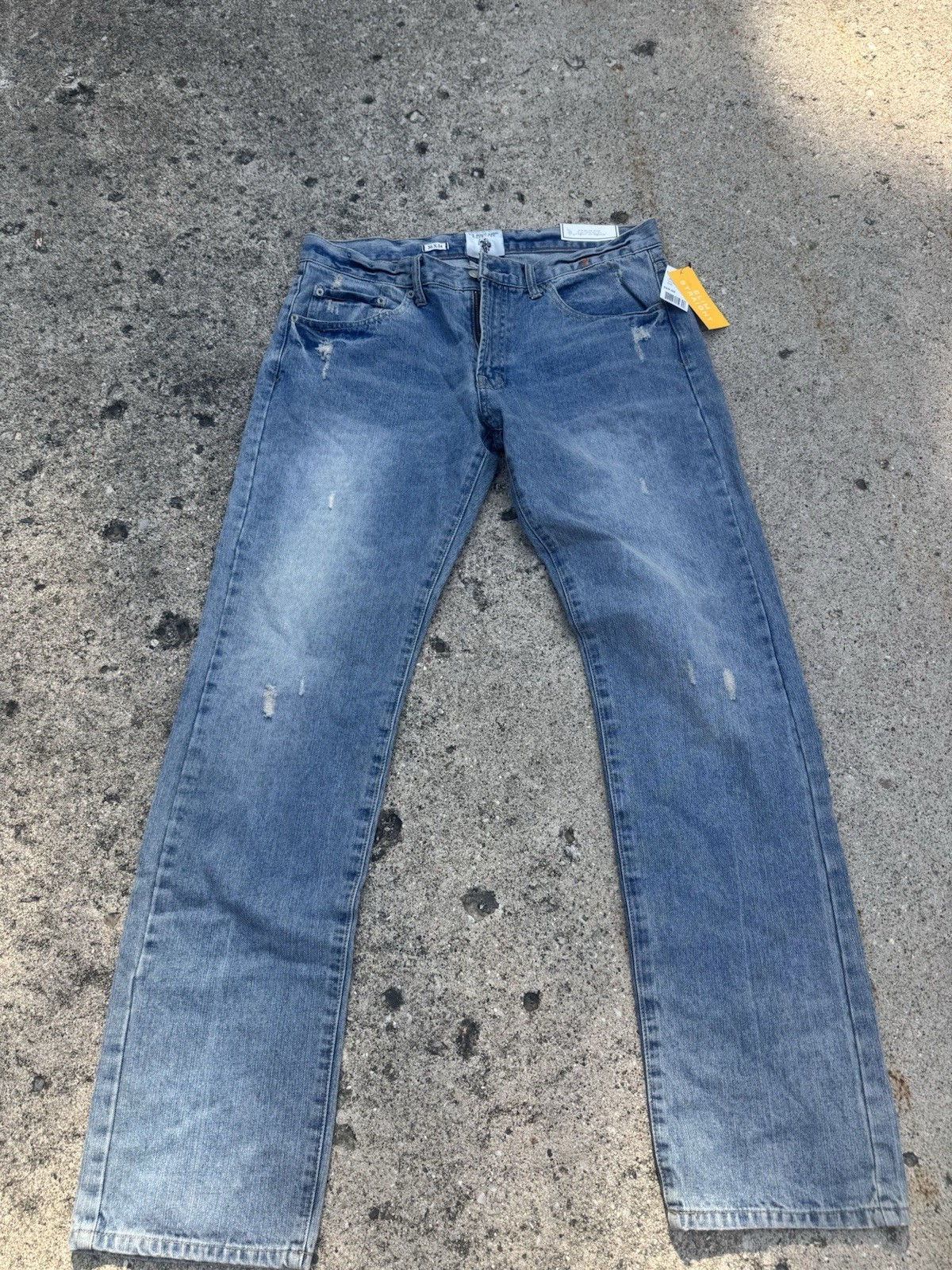 U.S. Polo Assn. Premium Denim Men’s Slim Straight Blue Jeans Medium Wash NWT