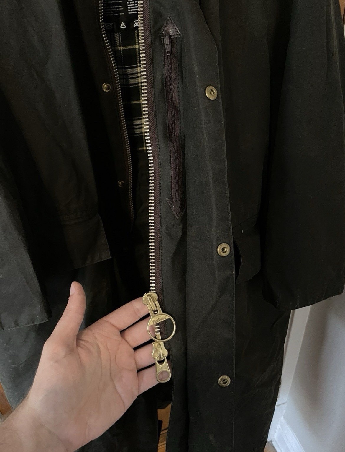 Vintage Barbour A160 Burghley Waxed Coat Made in England