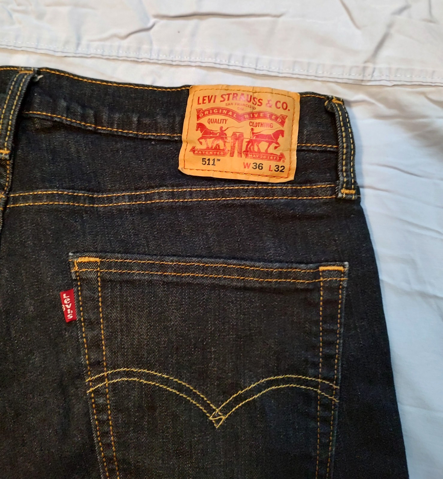 Levi’s Men’s Blue 511 W36 L32 Slim Fit Very Good, No Tags