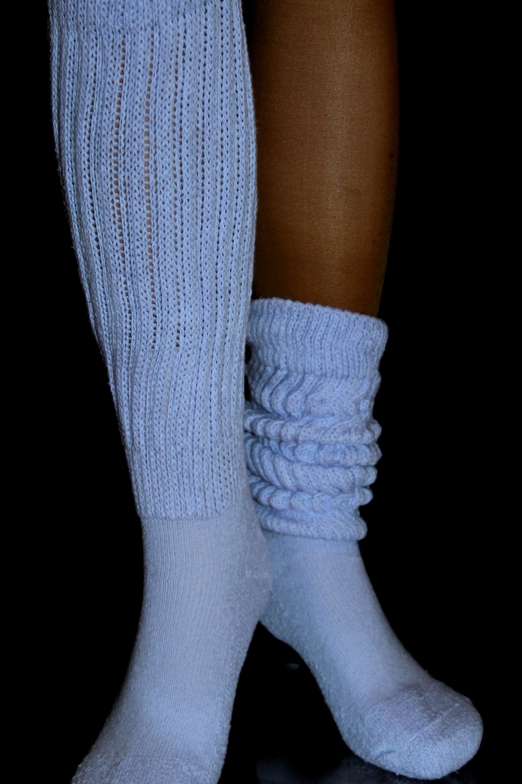 Slouch Socks Scrunch Calf to Knee Workout Long Hooters Uniform run walk warm new