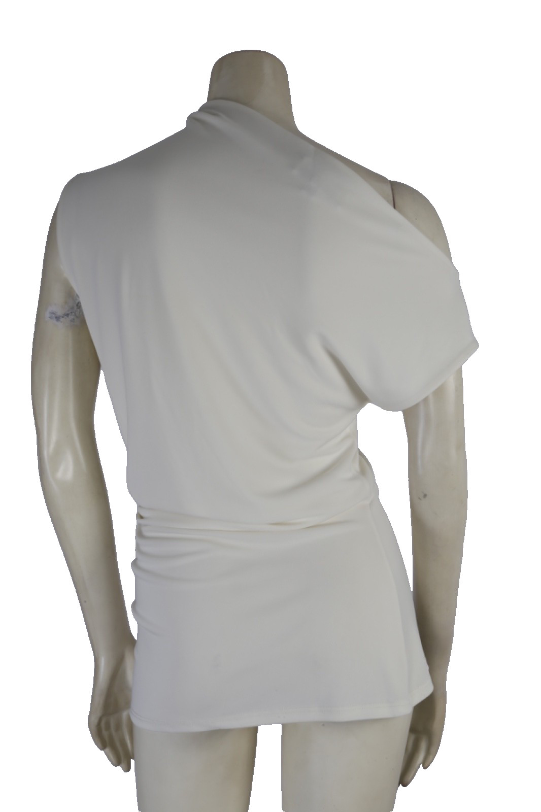 Kallmeyer Ivory Stretch Drape Dress Womens Elegant Luxury Wedding Guest Size S