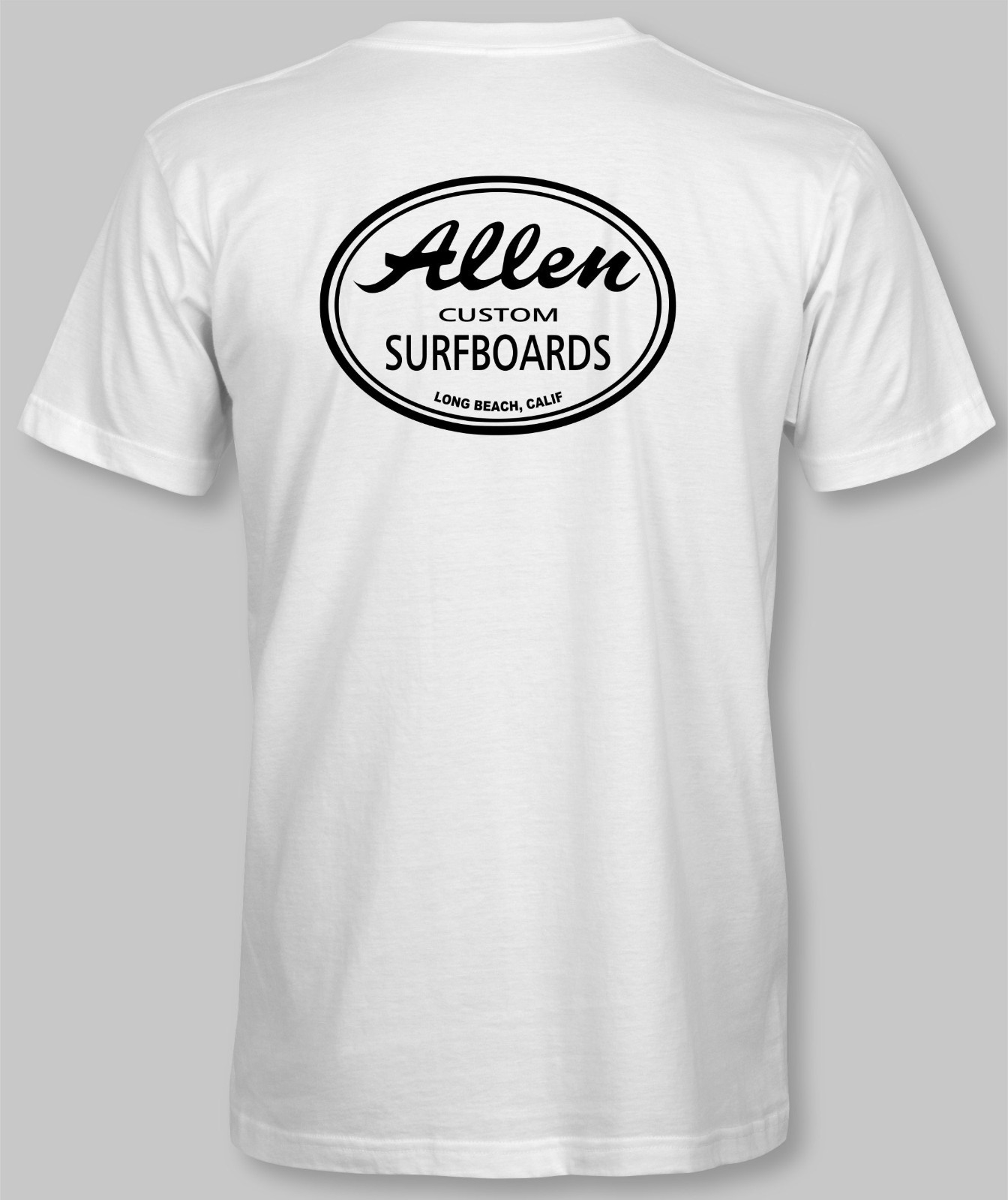 Allen Surfboards Retro T-Shirt surf surfing california long beach