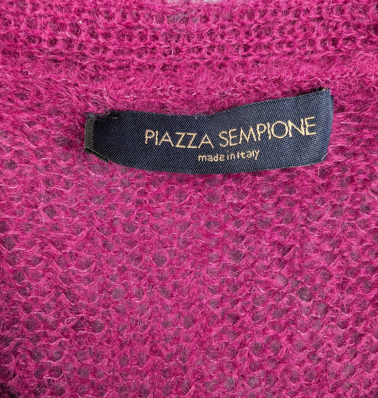 Piazza Sempione Mohair Sweater Womens IT42 US Medium Cardigan Italy Old Money
