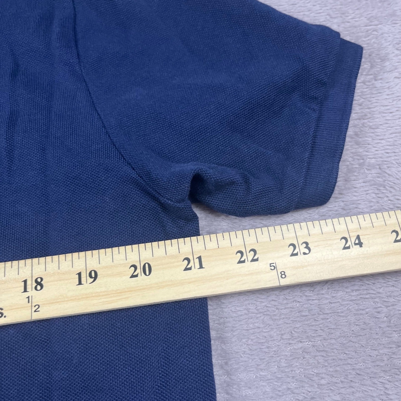 Polo Ralph Lauren Mens Big Pony Sash Polo Shirt Navy Blue Gold Crest Large L