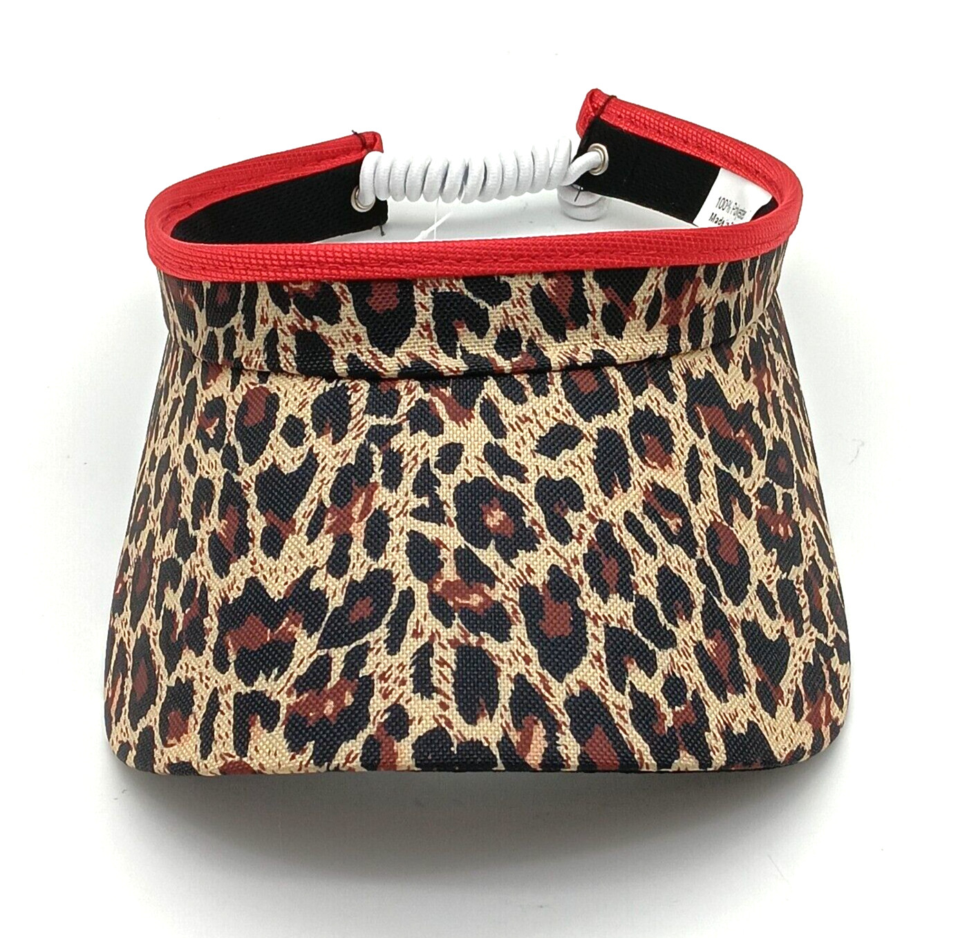 Coil Visor Hat Adjustable Cap – Leopard Print – Womens One Size Fits Most