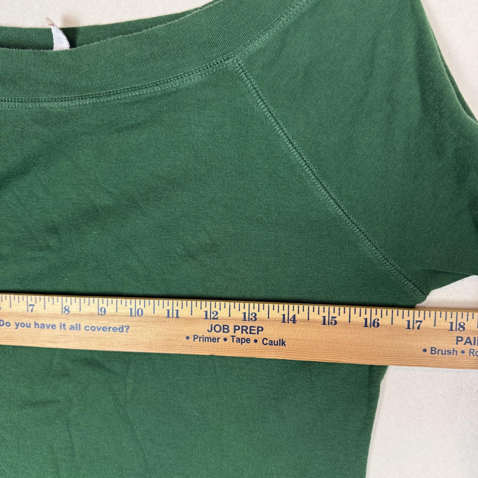 Old Navy Shirt Womens Large Green Boat Neck Raglan Long Sleeve SF NY Jersey