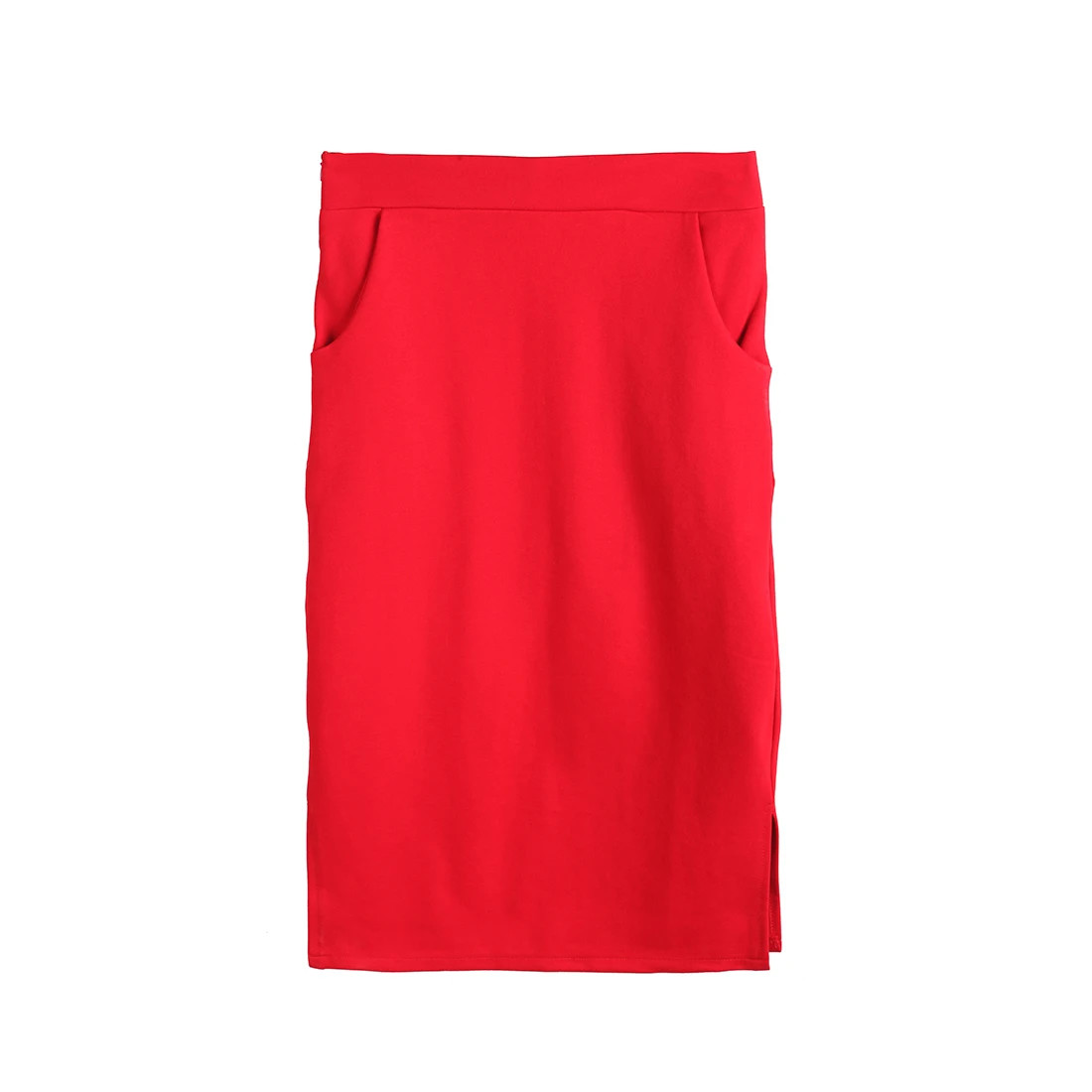 Plus Size High Elastic Autumn New Female Slim High Waist Split OL Hip Package Sk