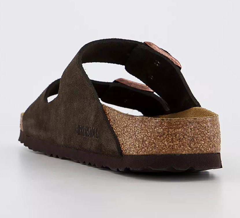 Birkenstock Arizona Mocha Suede Soft Footbed Unisex Sandals Narrow/Wide EU37-45