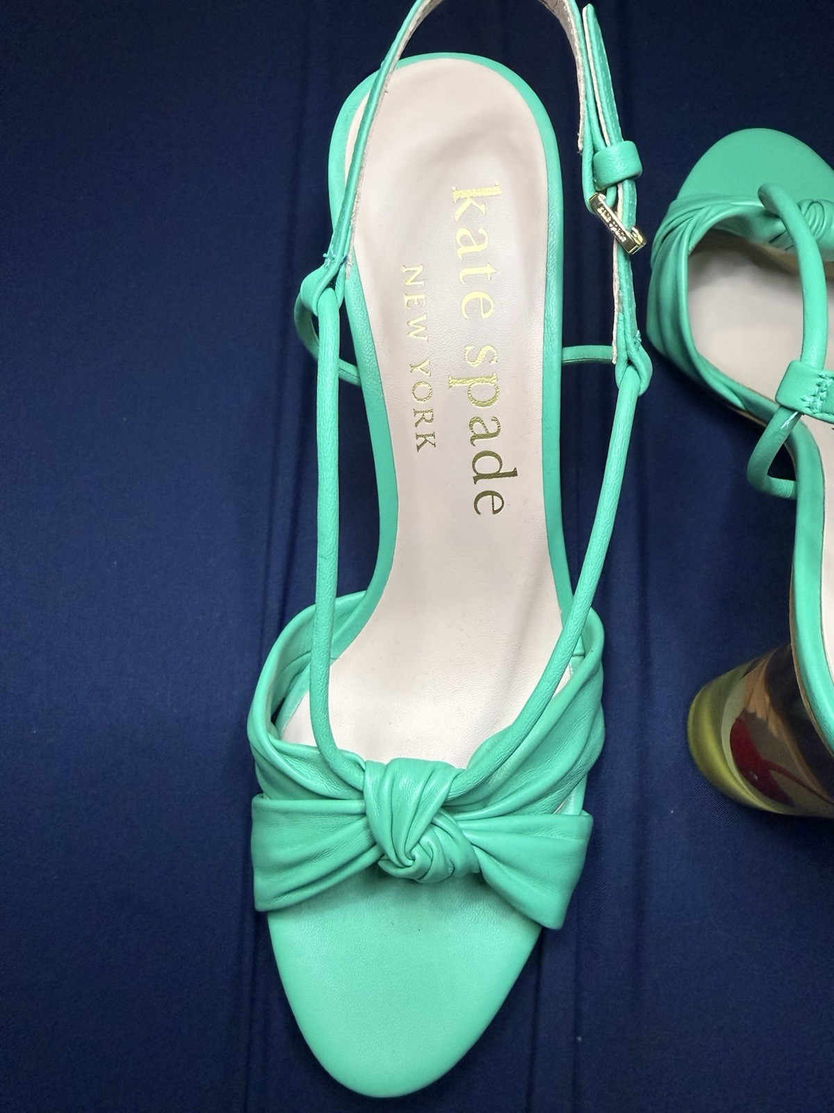 Kate Spade Mai Tai Heels Size 8 Women’s Shoes Teal Green