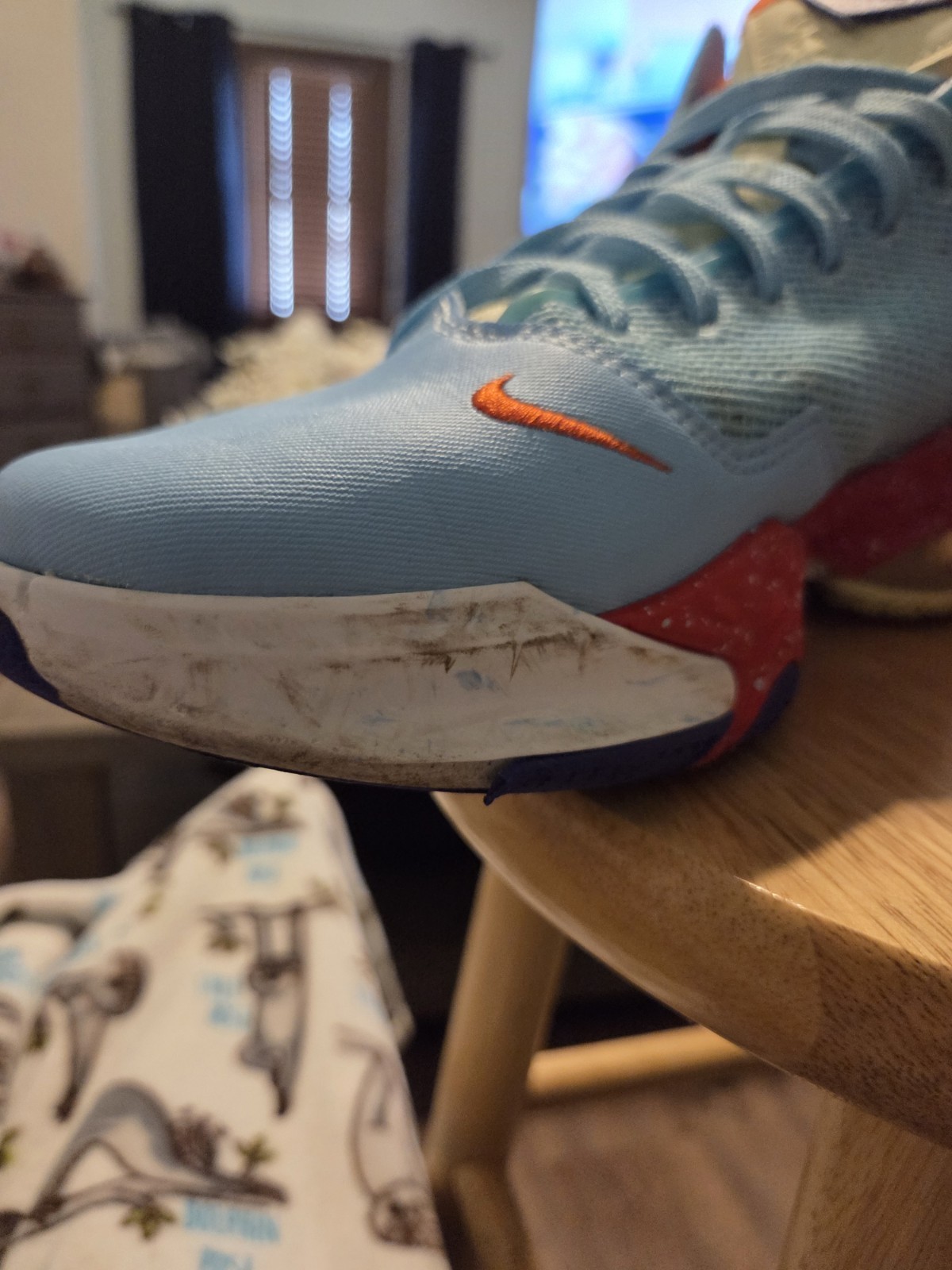 Size 10.5 – Nike LeBron 19 EP Low Blue Chill. Please READ Descrip!!