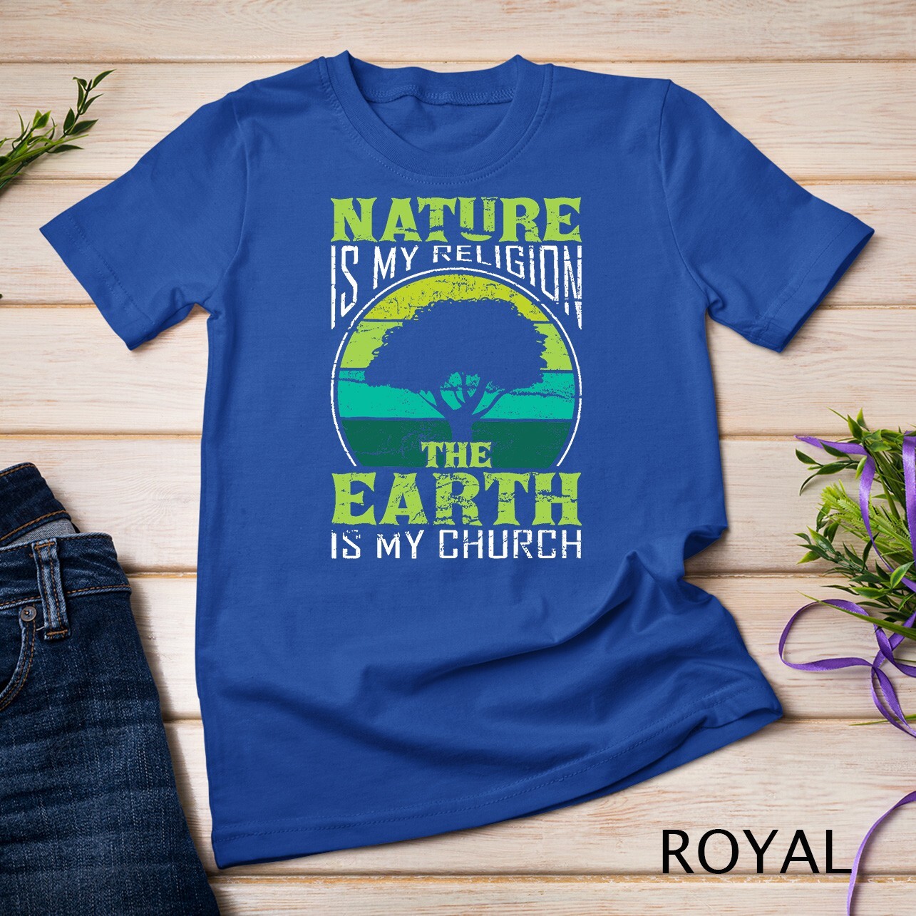 Native American Day Nature Is My Religion Earth Is My Church Unisex T-shirt