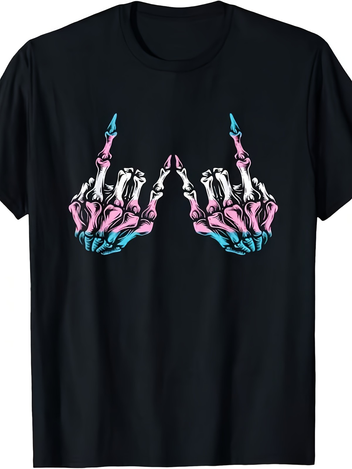 Unisex Transgender Pride Trans Flag T-Shirt with Trans Symbol & Two-Finger Peace
