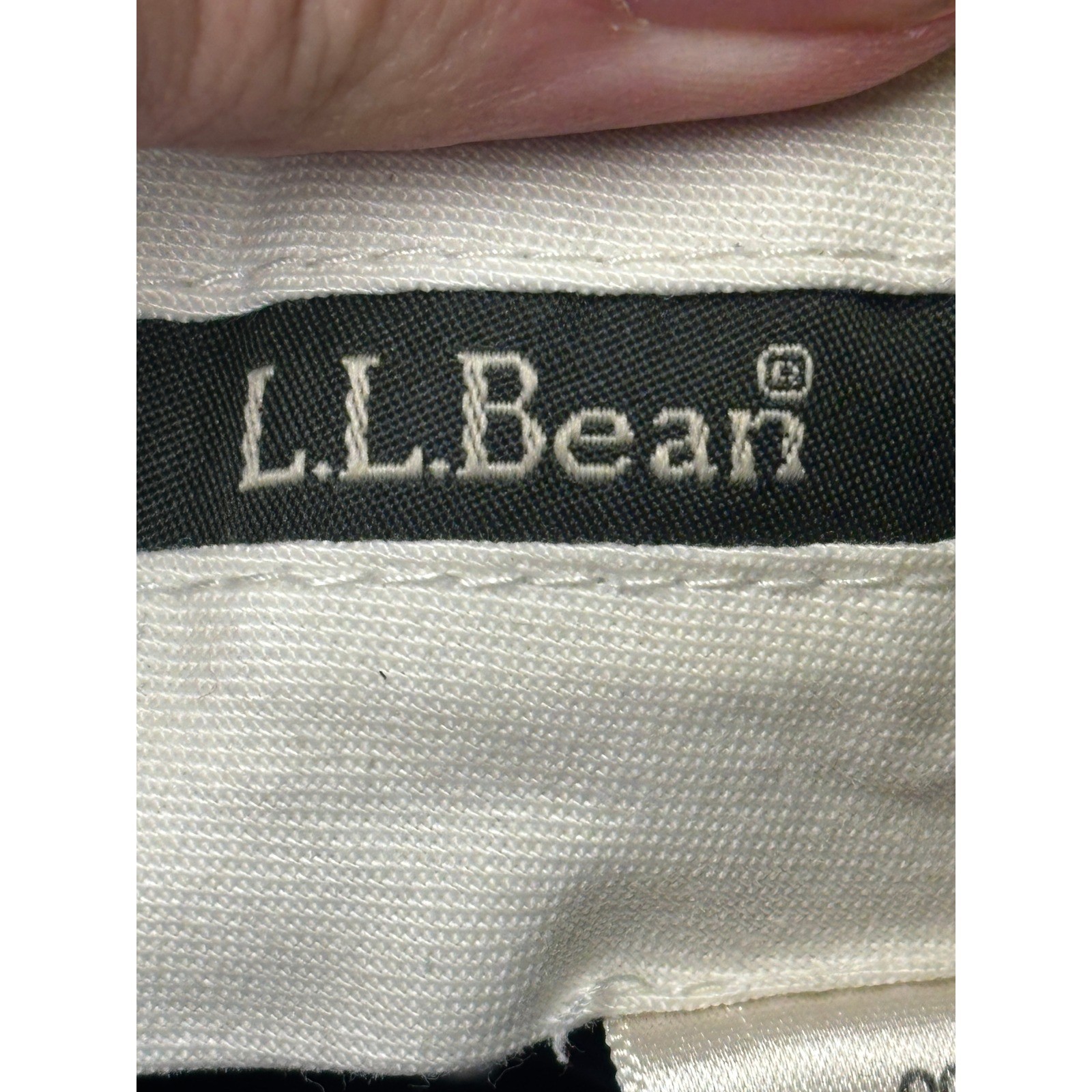 LL Bean Mens Navy Polyester Dress Pants Waist 36 Inseam 30 Flat Front YKK Zip