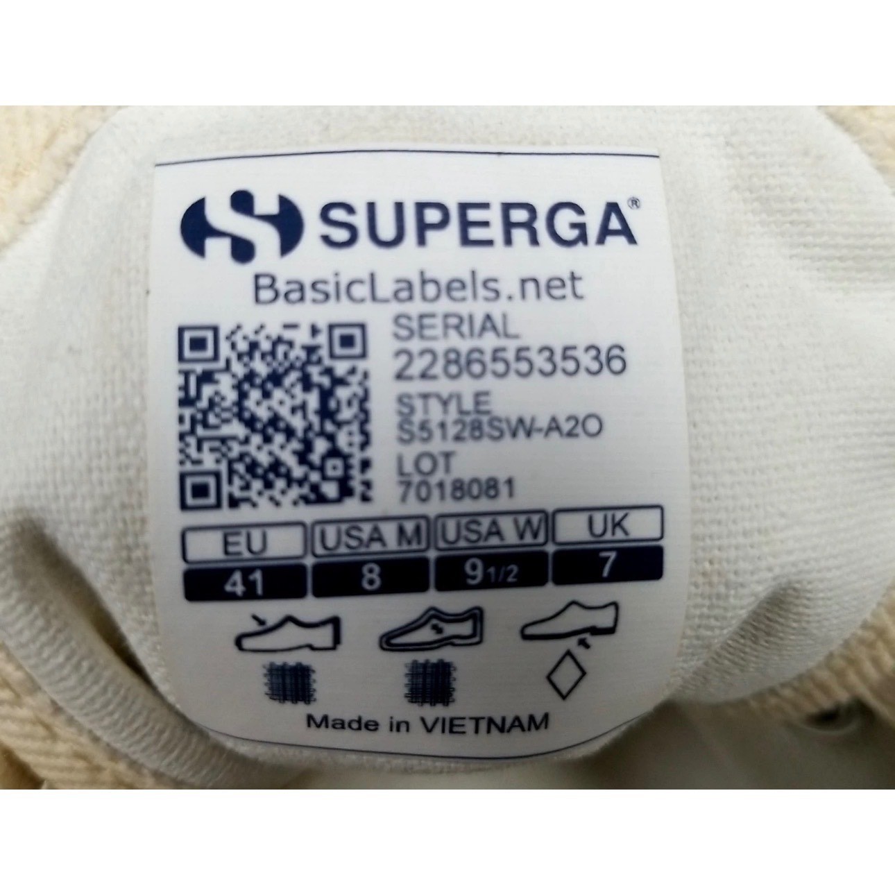 Superga Artifact S5128SW A20 Low Top Sneakers Baby Pink Blue Unisex 8 M 9.5 W
