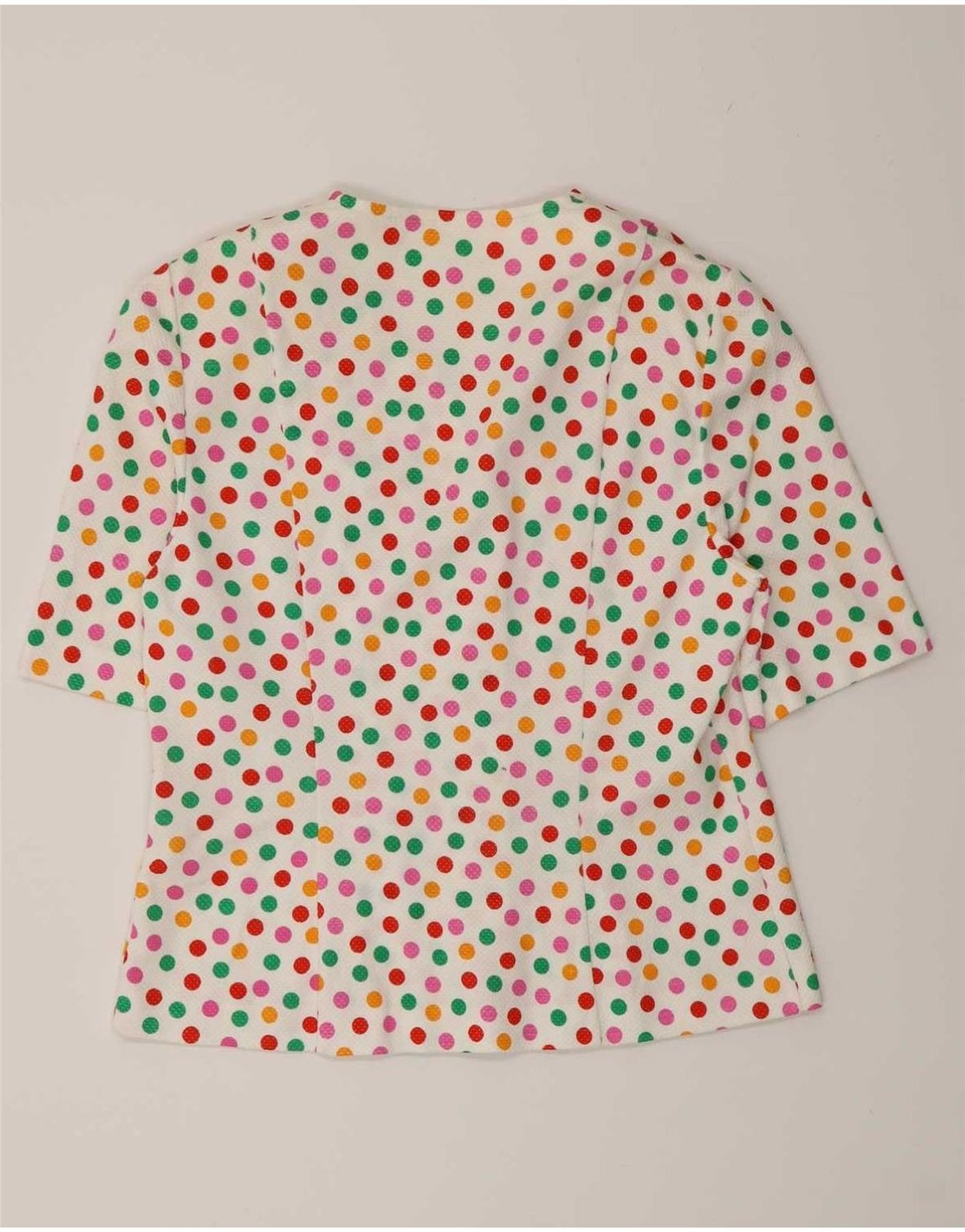 Liola Womens 4 Button 2 Piece Skirt Set IT 46 Large W28 White Polka Dot CH05