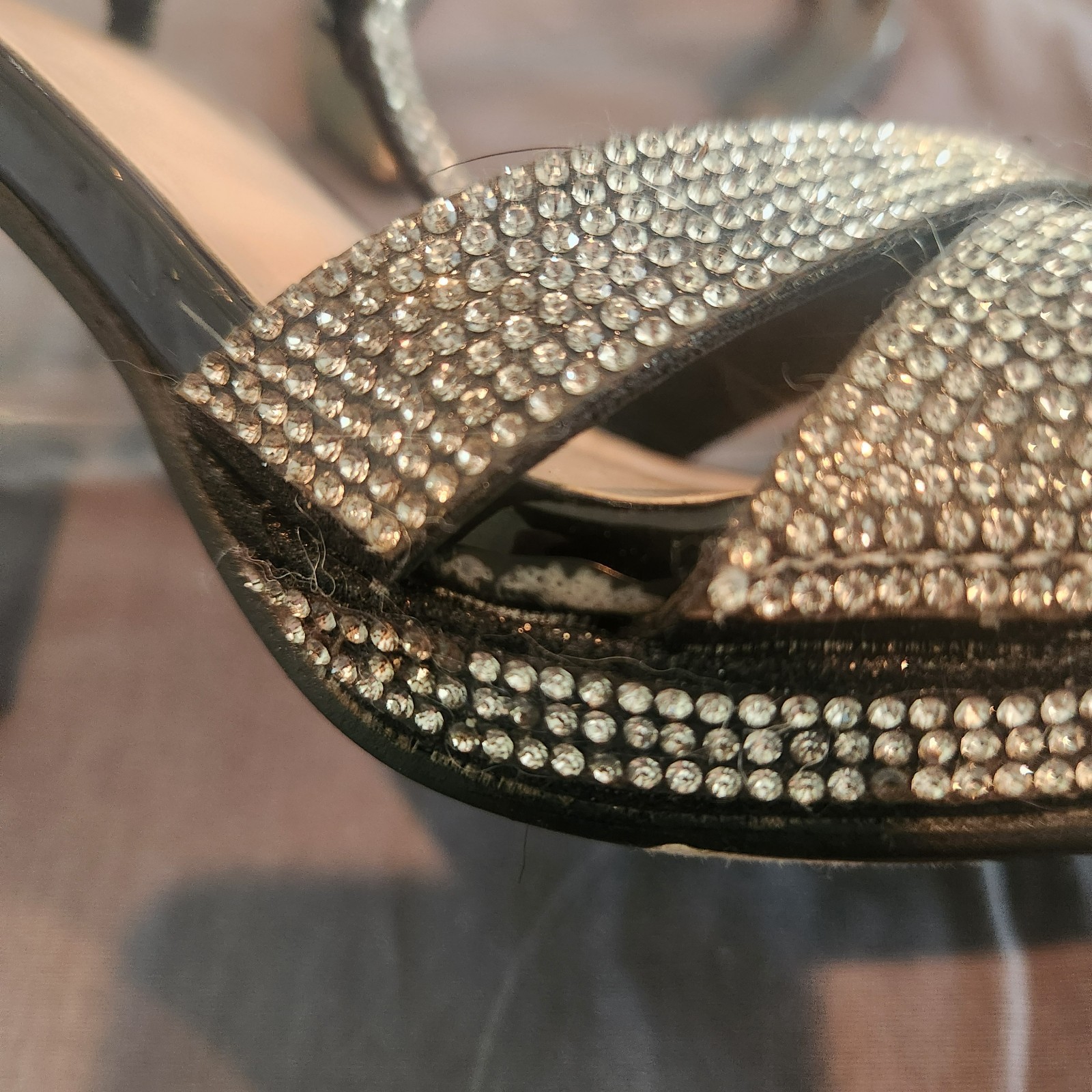 womens sparkle heels size 7