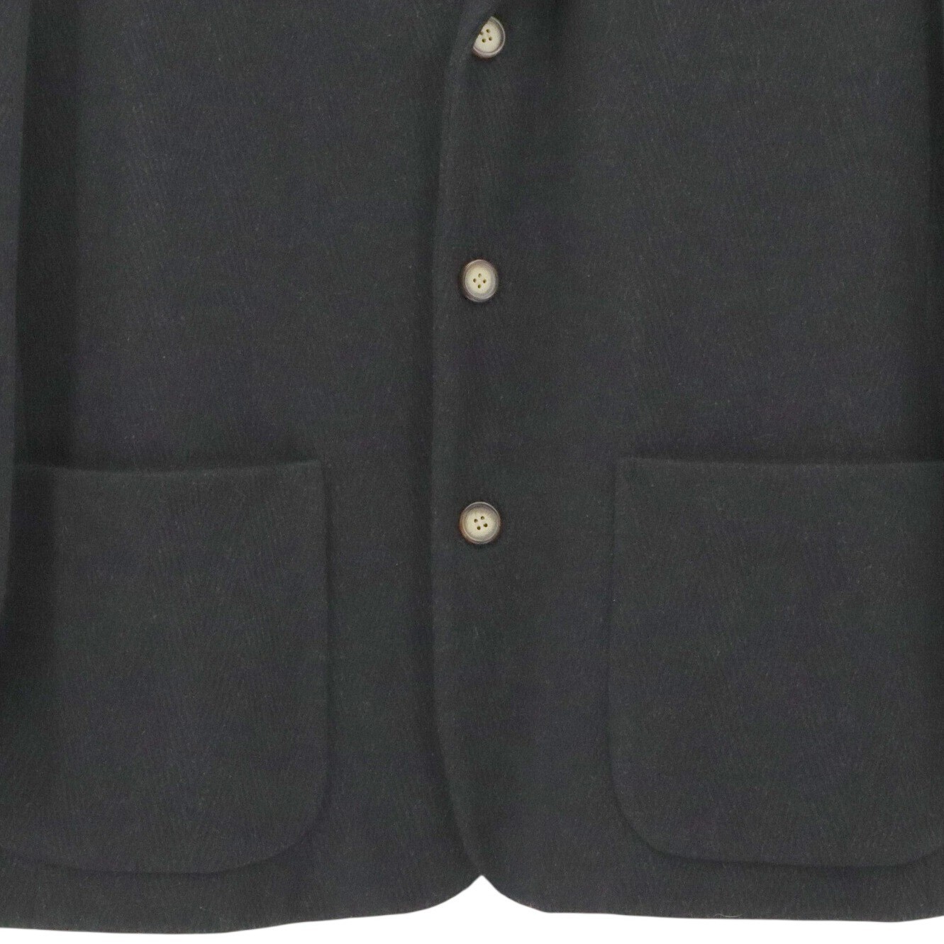 STRUCTURE Le Collezioni Mens Black Wool Blend Blazer Jacket Size Large Italian