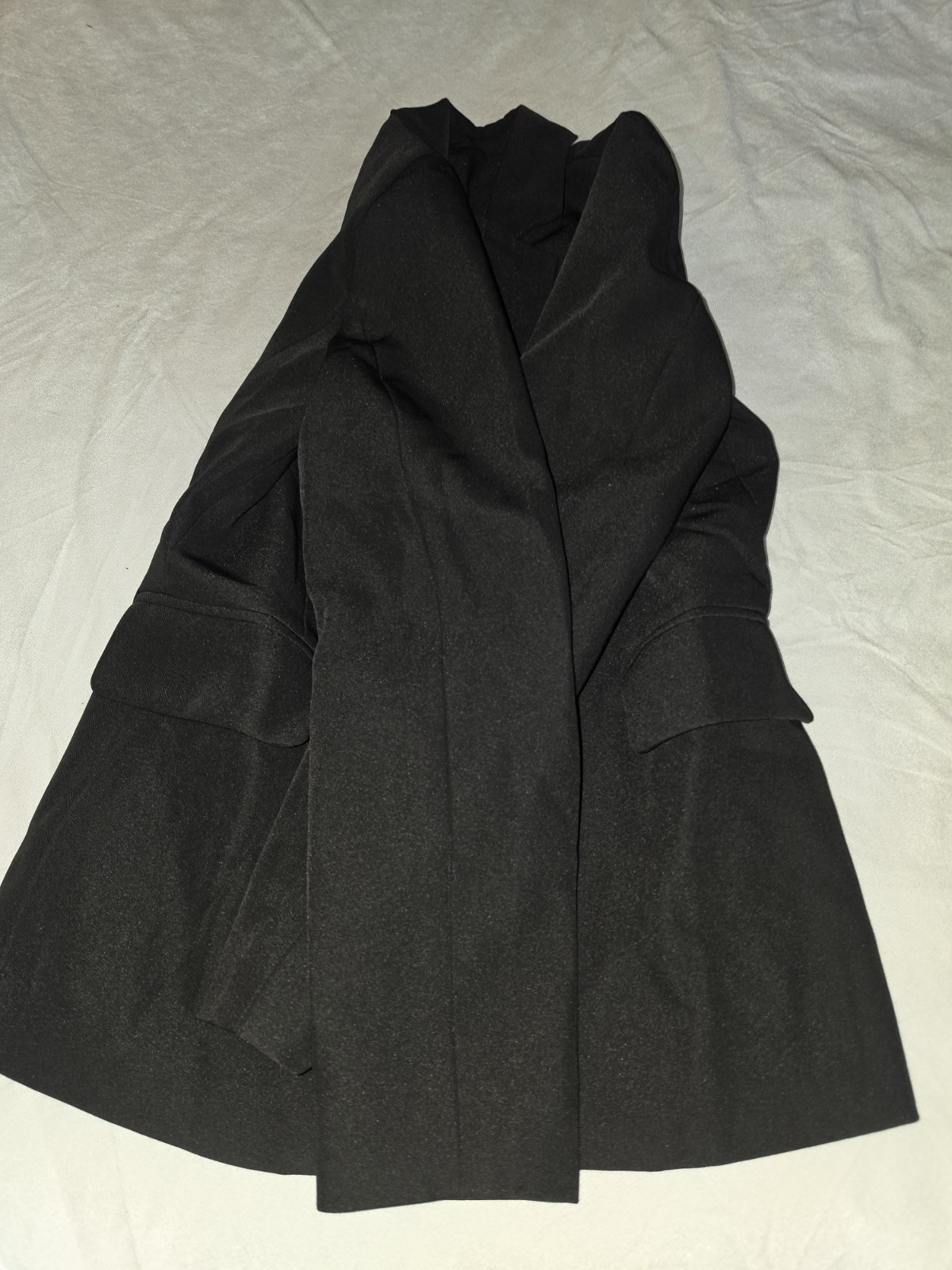 Luvamia Black 2-Piece Pant Suit Set XS Polyester Stretch Notch Lapel 1-Button