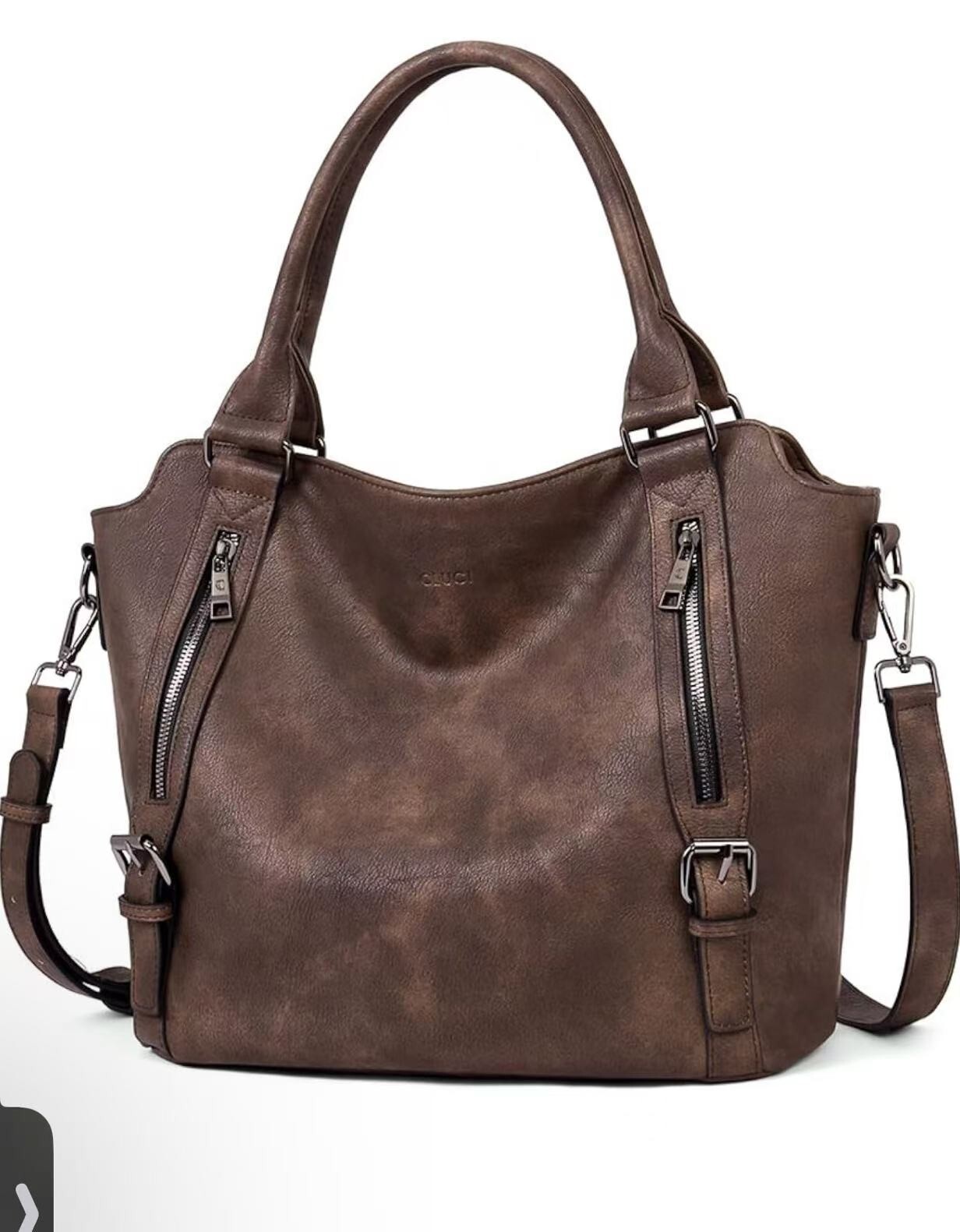 CLUCI Purses for Women Vegan Leather Handbags Tote Purse Shoulder Bag Large Ladi