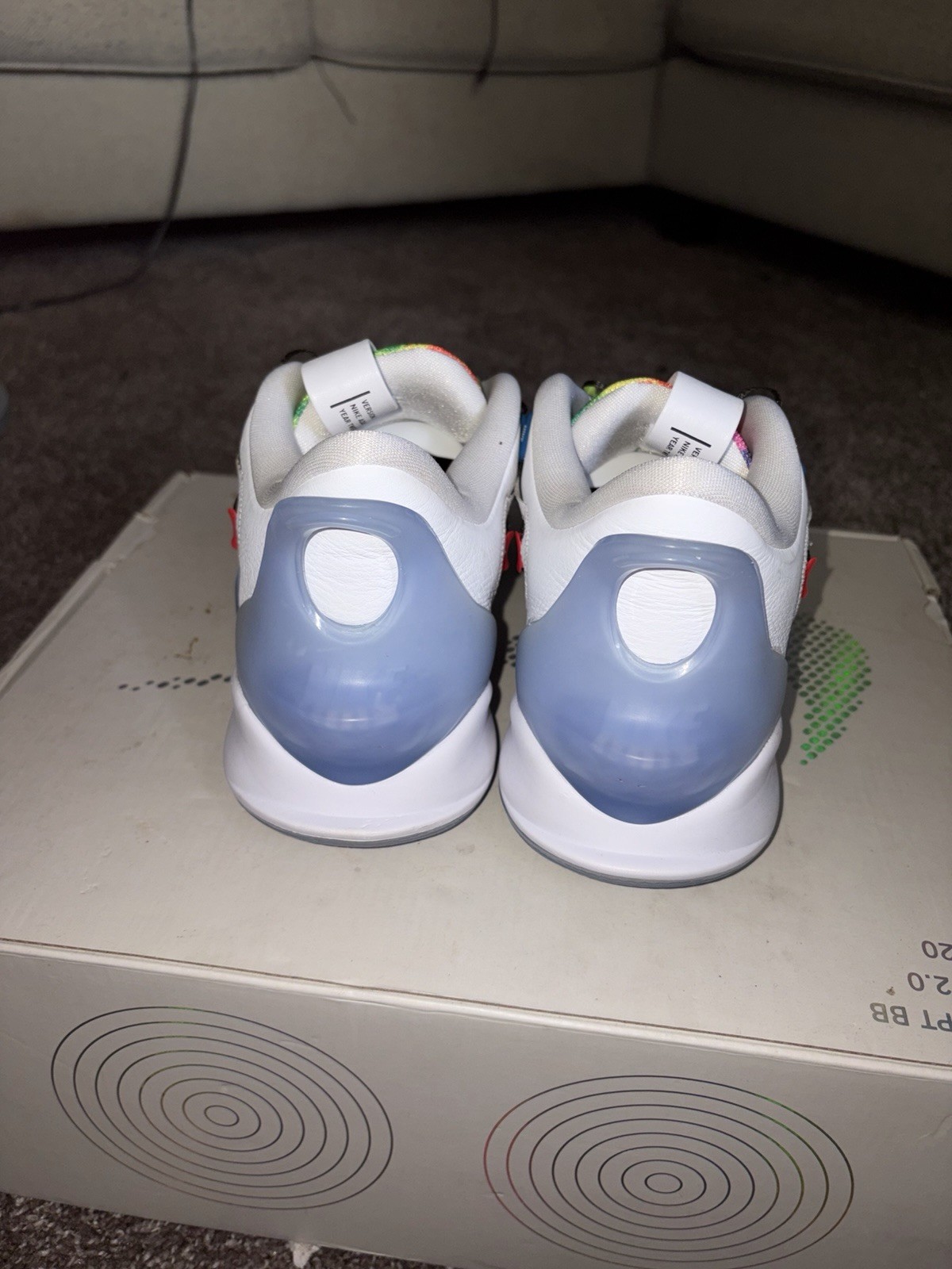Nike Adapt BB 2.0 Tie-Dye Multicolor Low Top Basketball Sneaker BQ5397-100 2020