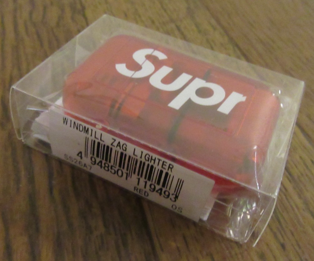 Supreme Windmill Zag Lighter Red SS26 Supreme New York Brand New 2026 Free S&H