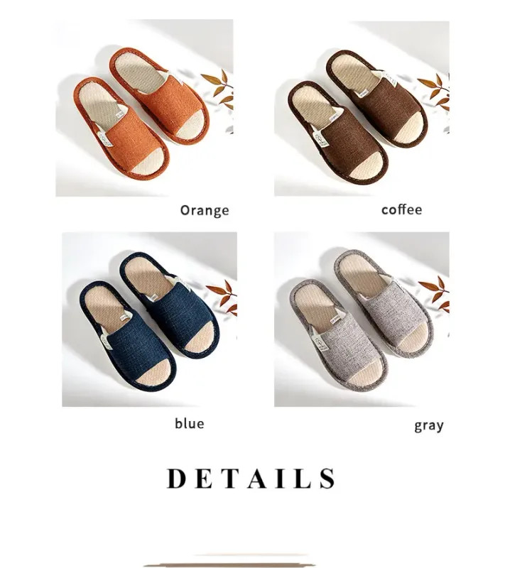 Slippers In Spring&Autumn Comfortable Bedroom Breathable Slippers Men’s&Women’s