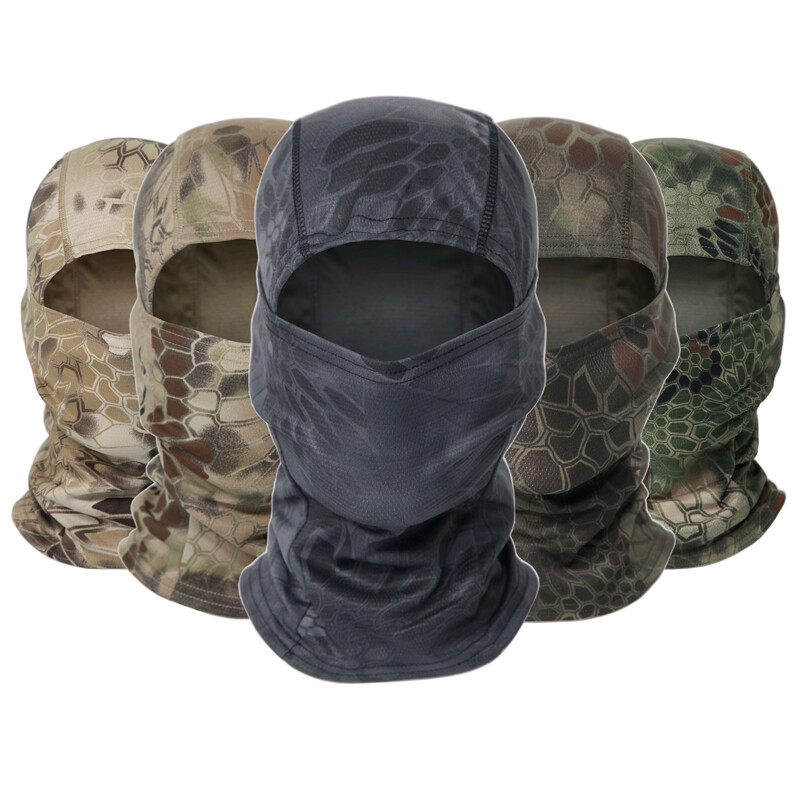 Tactical Camo Hunting Balaclava Neck Gaiter Face Mask Bandana Scarves Headwear
