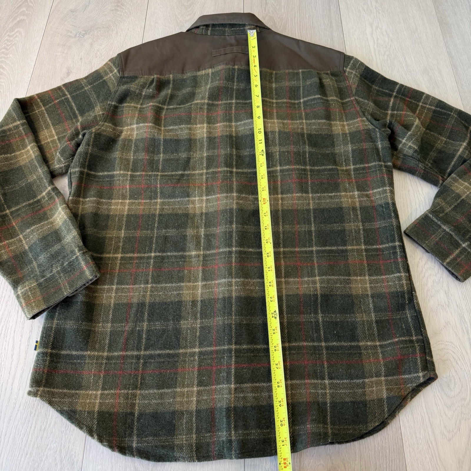 Fjallraven Granit Shirt Mens L Large Comfort Fit Wool Blend Flannel Hunting