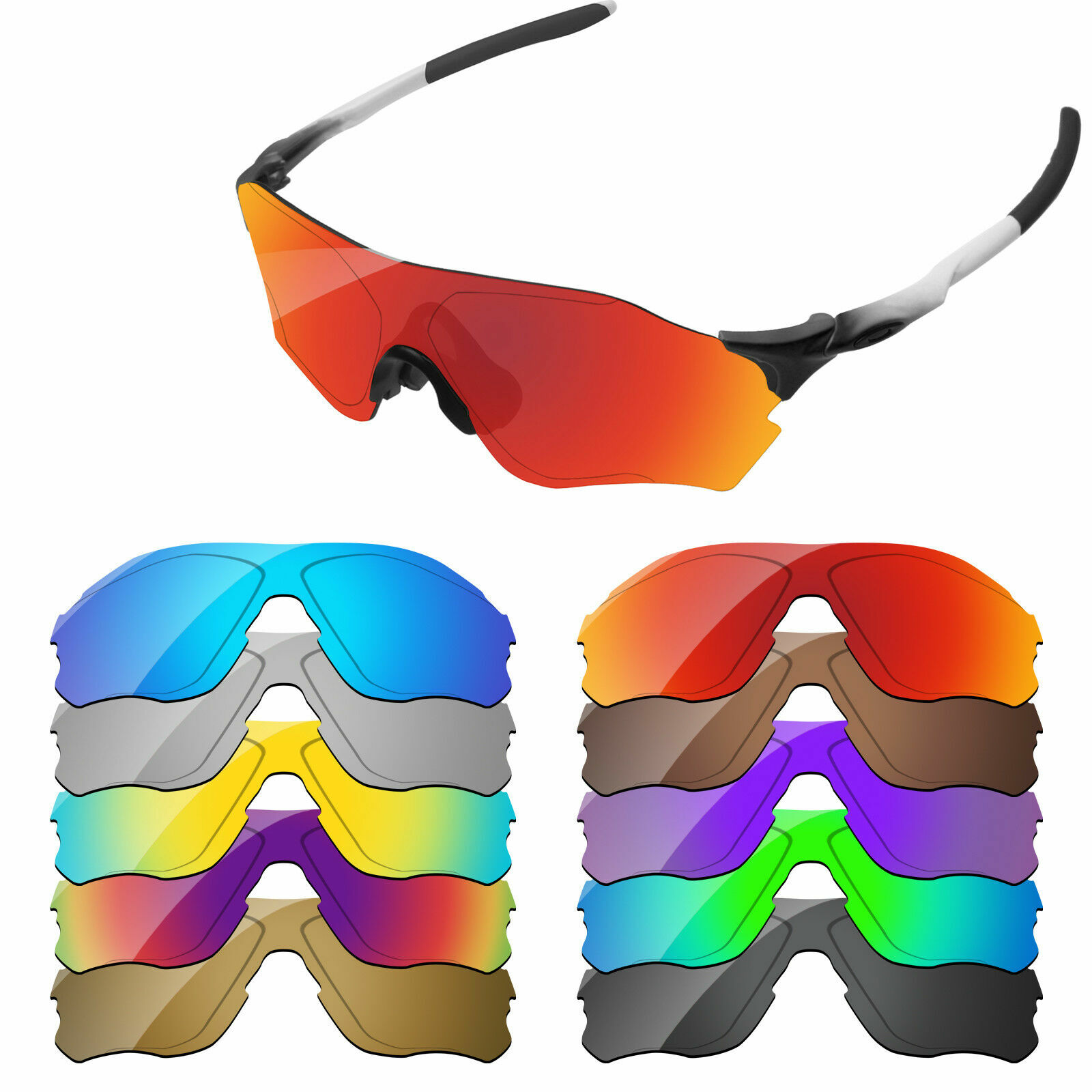 PapaViva Polarized Replacement Lenses For-Oakley EVZero Path OO9308 Multi-Option