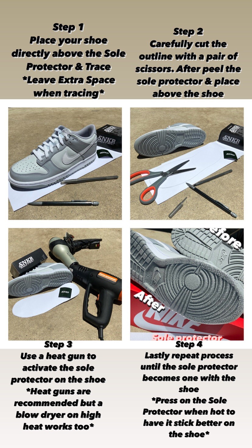 Shoe Sole Protector Sticker Ground Grip Sheets For Nike Jordan Adidas Sneakers🔥