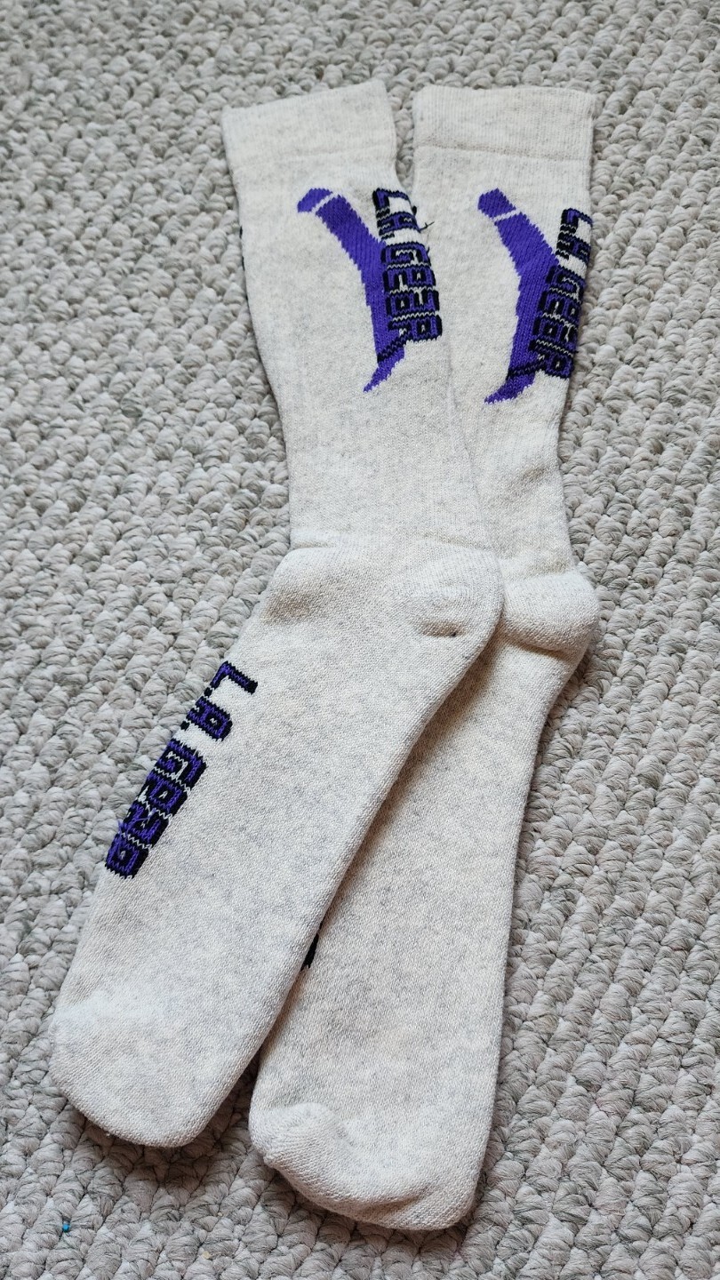 NWOT Vintage LA Gear Mens Socks 80’s 90’s Made In USA Cushioned Tube Sock