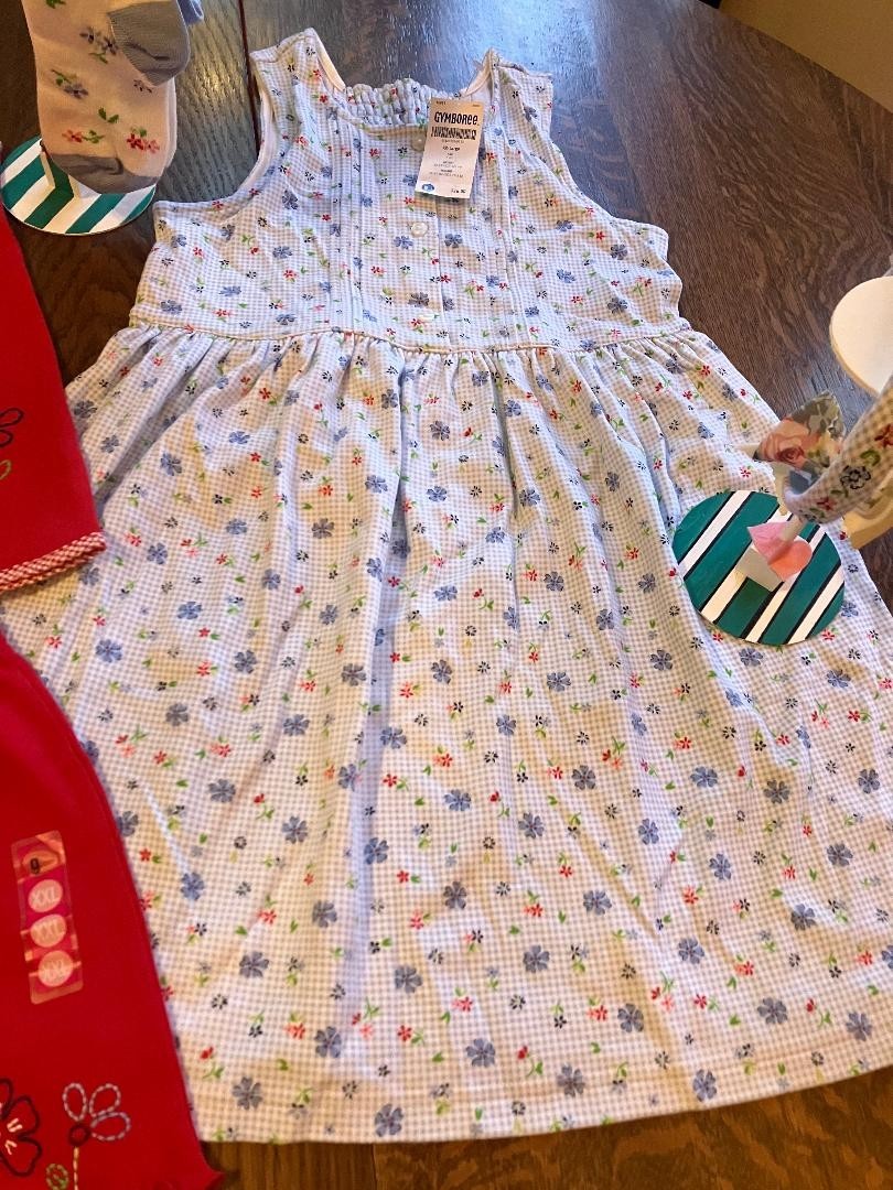 Your CHOICE 2001 country picnic dress shorts swing top ruffle socks hair NWT 7