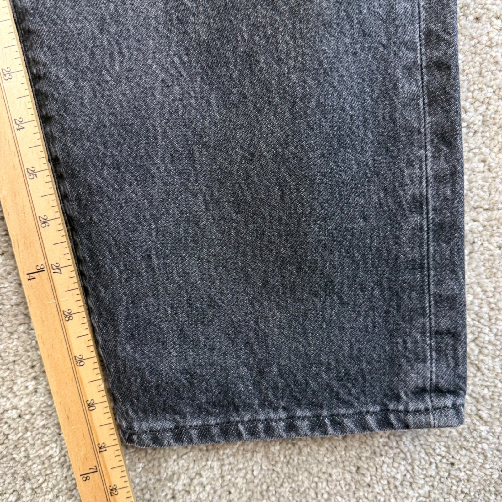 Levi’s Made & Crafted Column Taper Jeans Mens 34×31 Black Organic Cotton NEW
