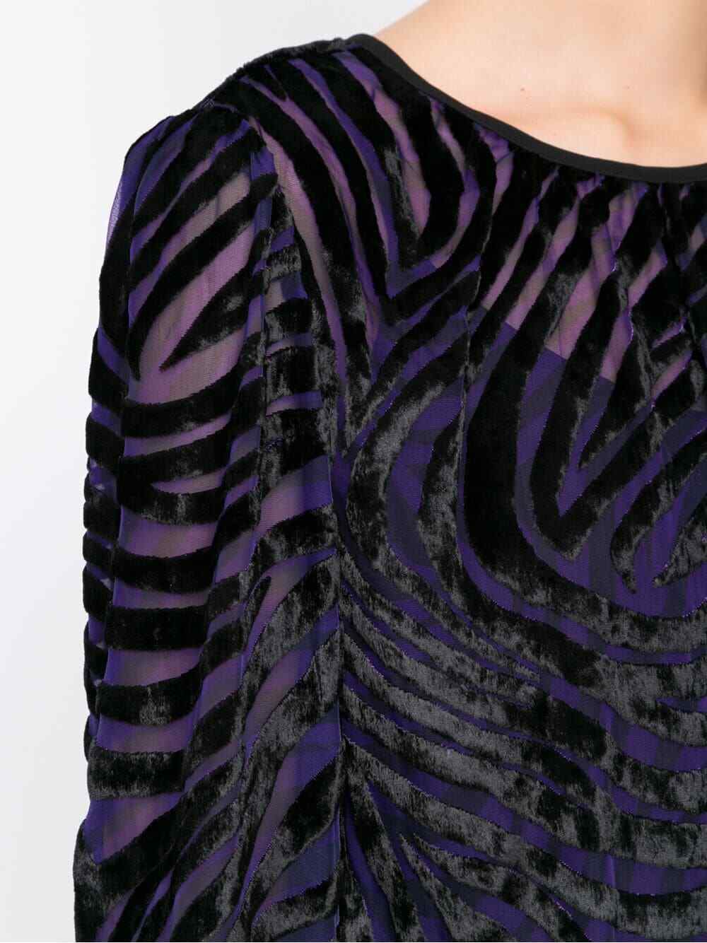 Michael Kors Tiger Velvet Jacquard Dress Iris/Purple XXS/S/XL Nwt $225