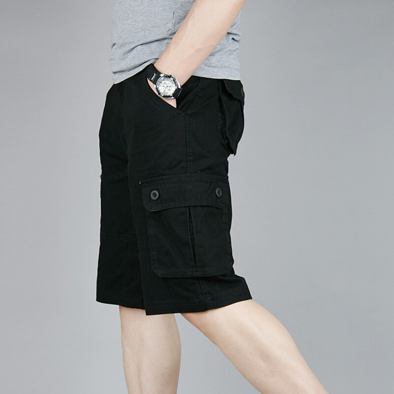 Pantalones Cortos Cargo Para Hombres Moda De Verano Con Bolsillos Transpirables