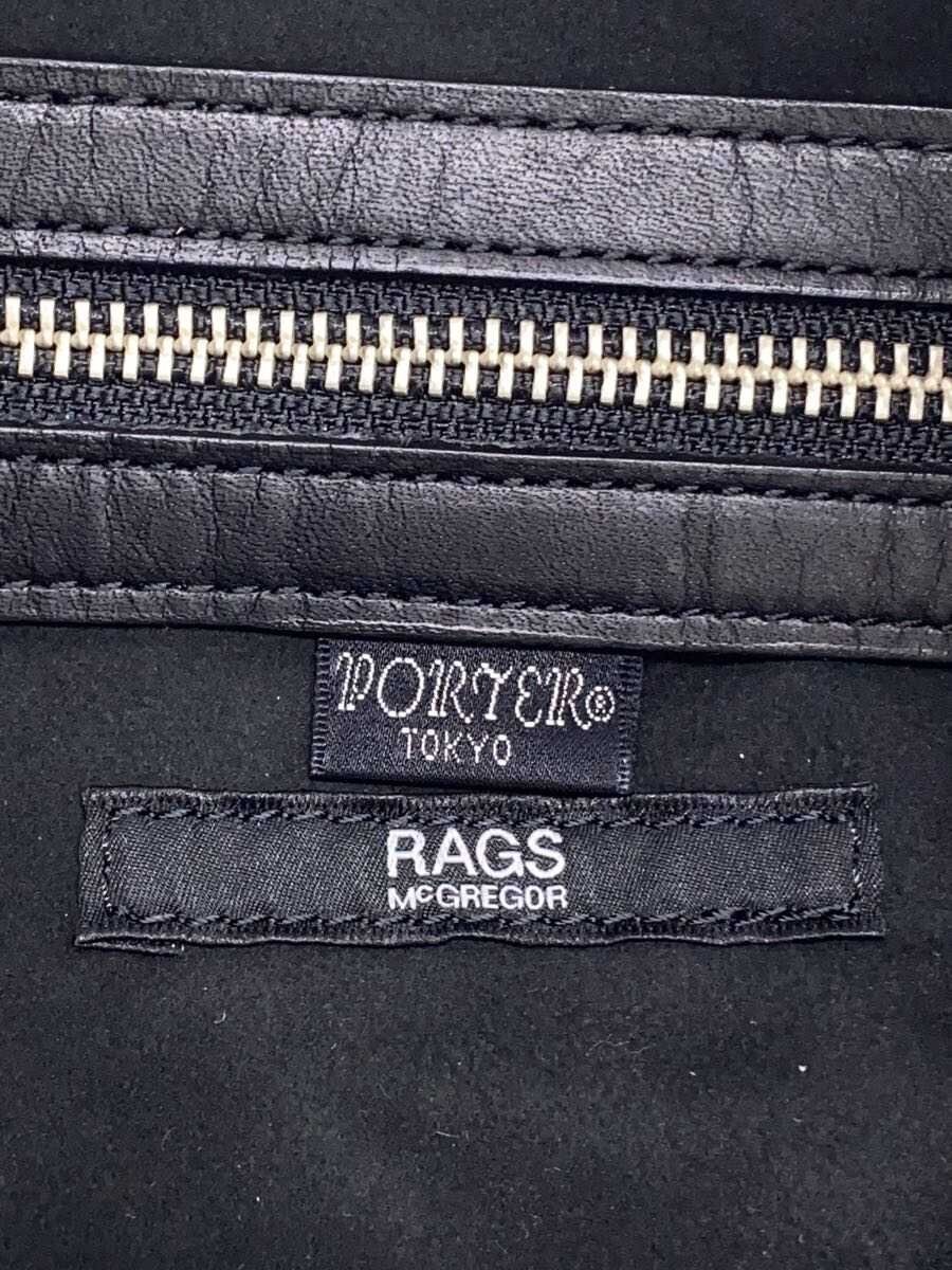 PORTER Shoulder Bag Leather BLK Solid