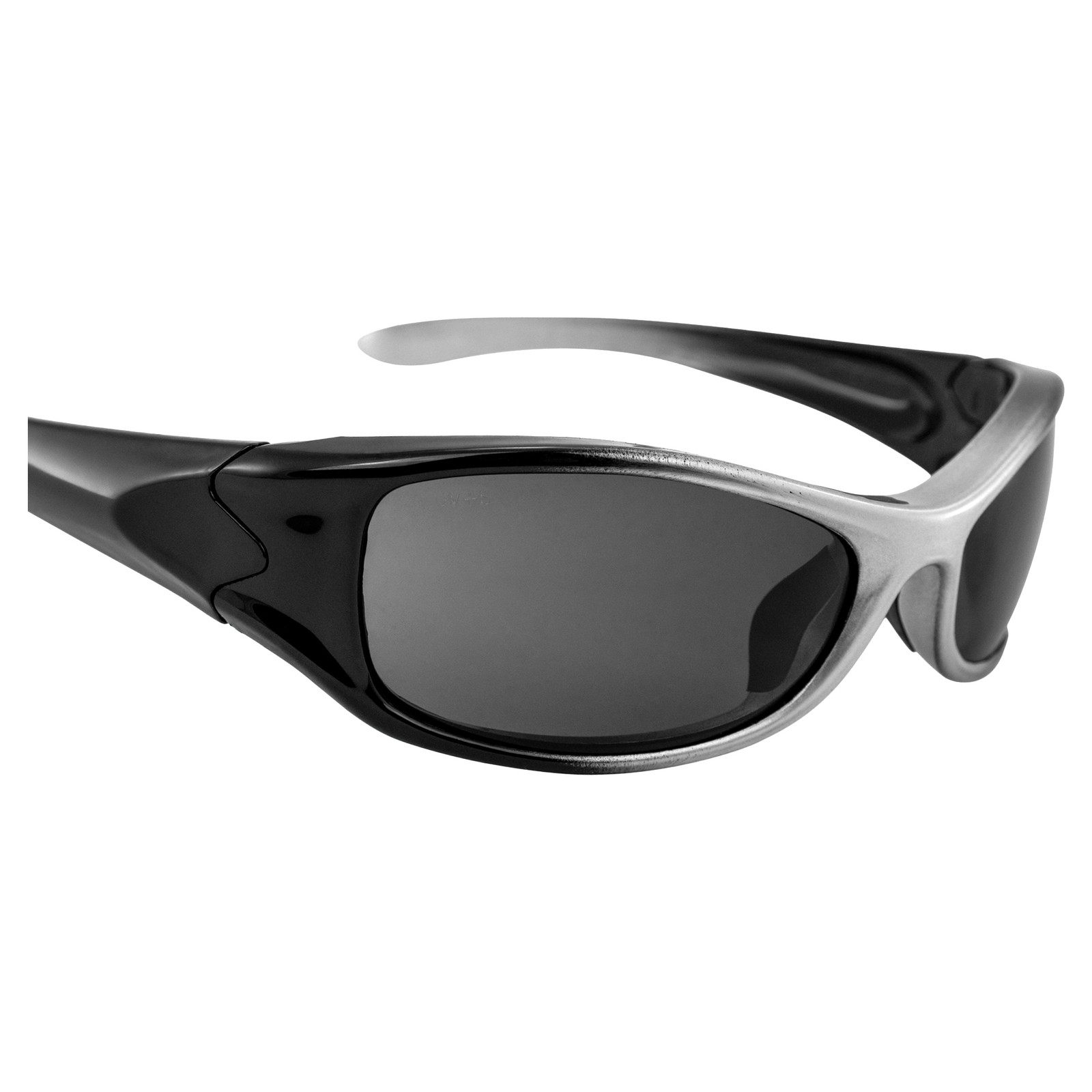 Wrap Around Sunglasses 100% UV400 Protection Two Tone Frame Smoke Lens