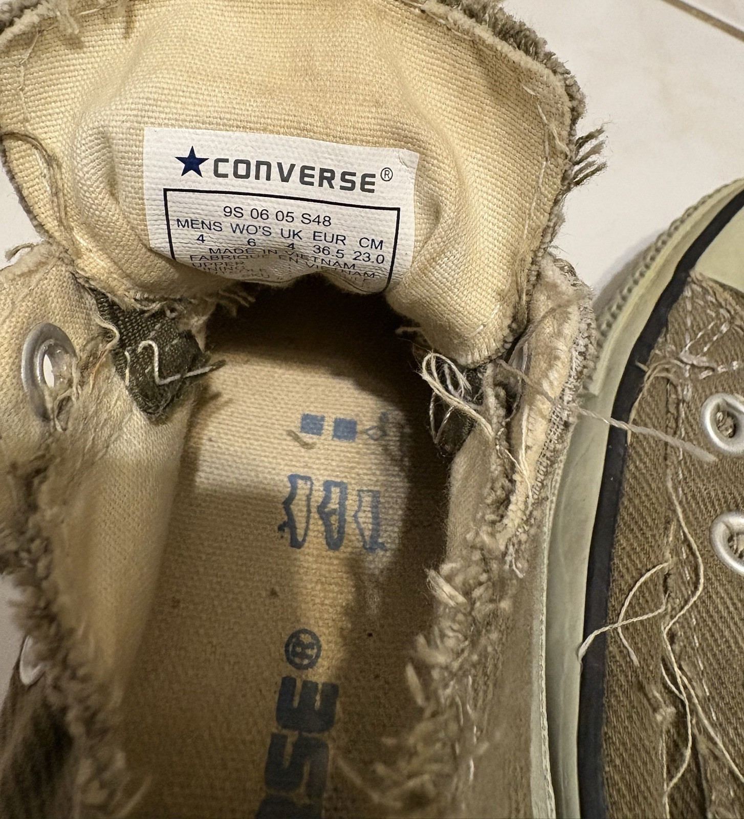 Converse All Star Men’s High Top Lace-Up Sneakers Brown Canvas