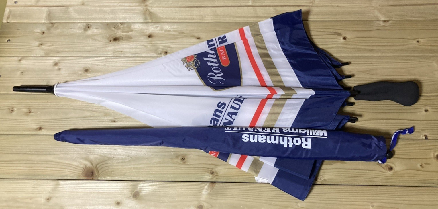 Rothmans Williams Renault Formula 1 Racing Team Umbrella Size 32in 82cm Vintage