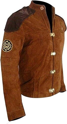 Viper Pilot Brown Suede Leather Battlestar Galactica Warriors Jacket for Men