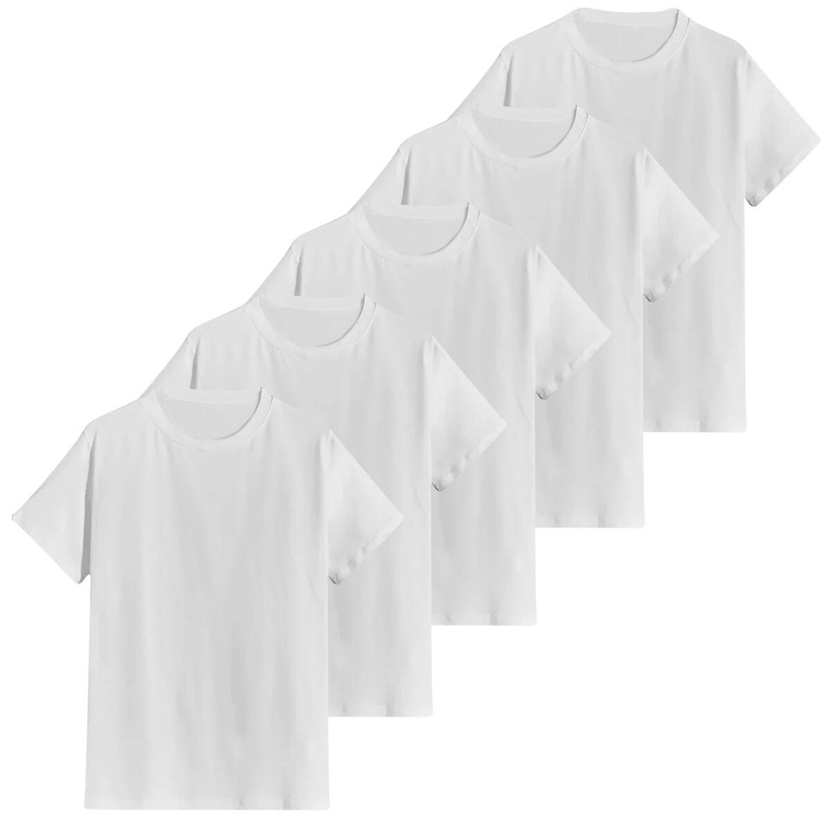 Uneek 5 PACK Unisex Mens CLASSIC T-SHIRT Plain 100% Cotton Blank Tee T shirt TOP