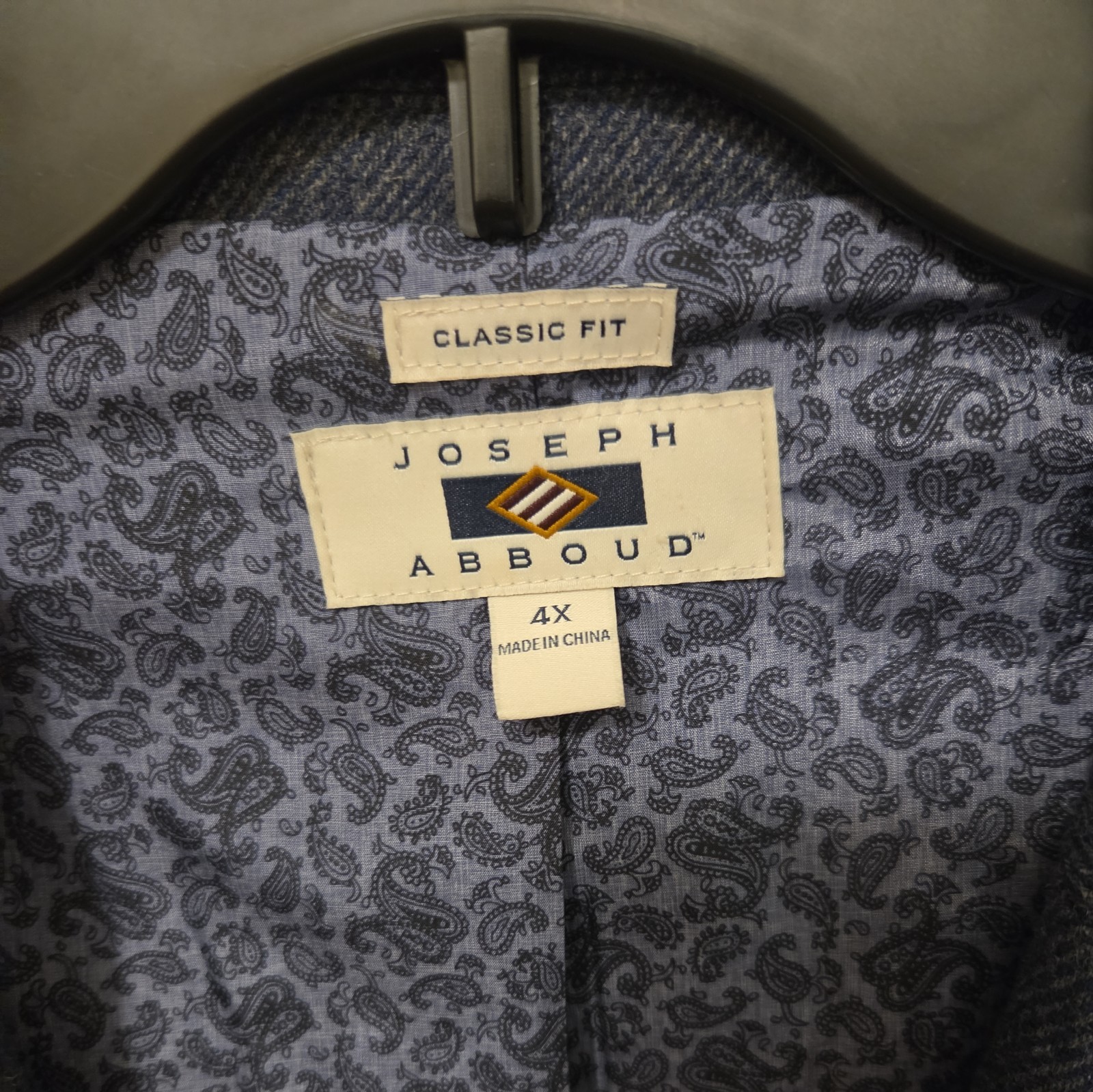 Joseph Abboud Wool Blazer Men 4XL Sport Coat Jacket (RN 77219) Blue