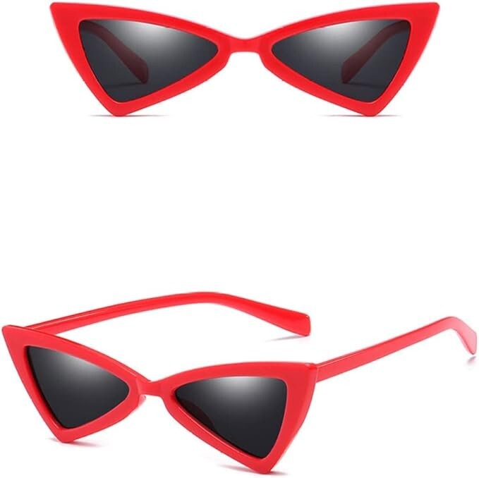 Cat Eye Sunglasses Woman Vintage Butterfly Female Retro Striangle Style Eyeglass