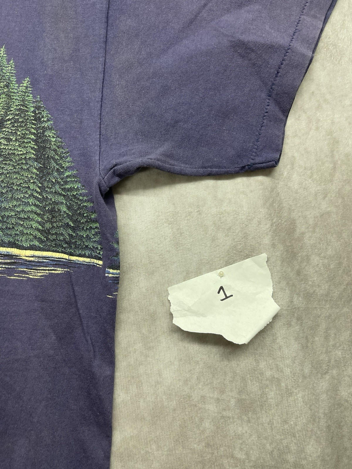 Vtg 90s Signal Sports Native American Canoe Chief Full Moon Forest T-Shirt