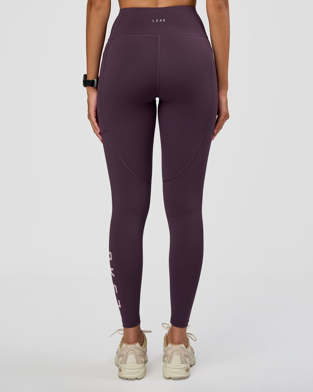 LSKD Rep Ultra High-Rise Full Length Legging Pockets Purple Plum NWT MSRP $110 M