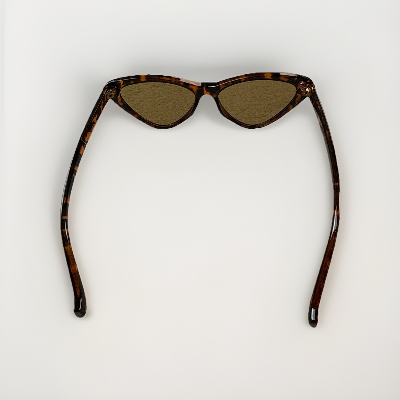 Tortoiseshell Cat Eye Sunglasses Woman Brown Lens Retro Slim Fashion UV400 Trend