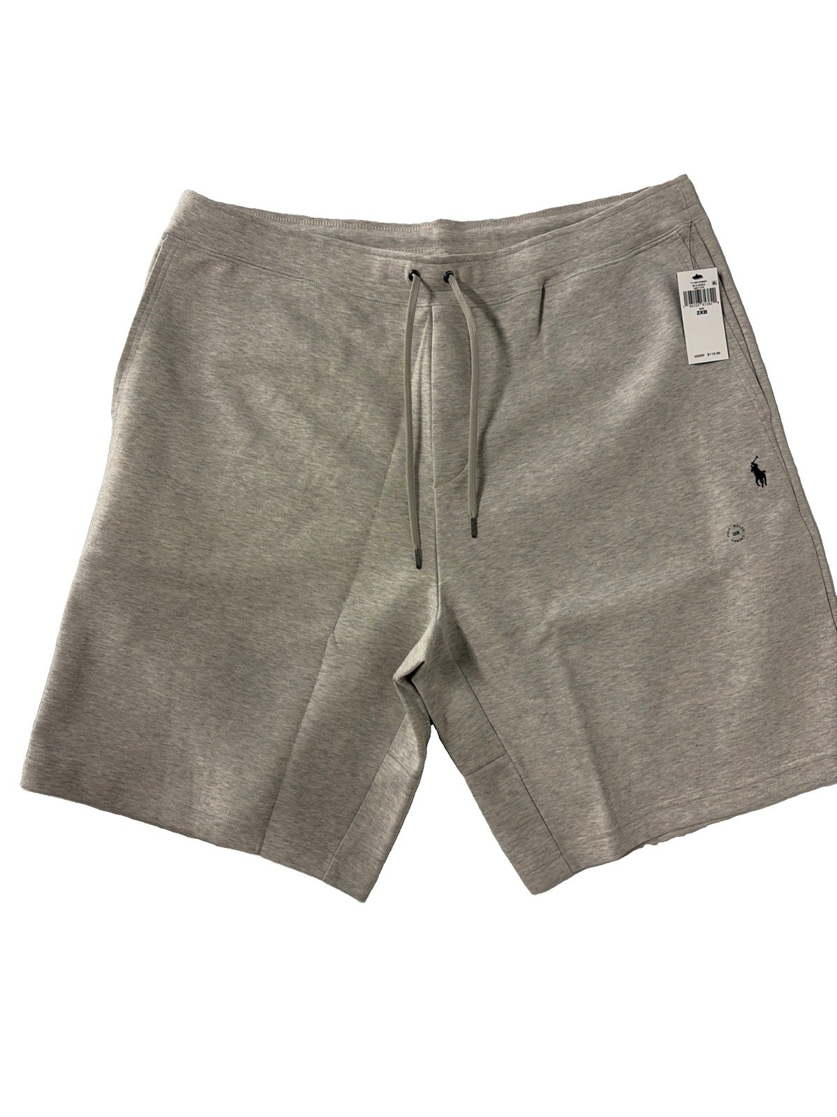 2XB POLO RALPH LAUREN Double Knit Shorts Men’s Athletic Grey heather Shorts