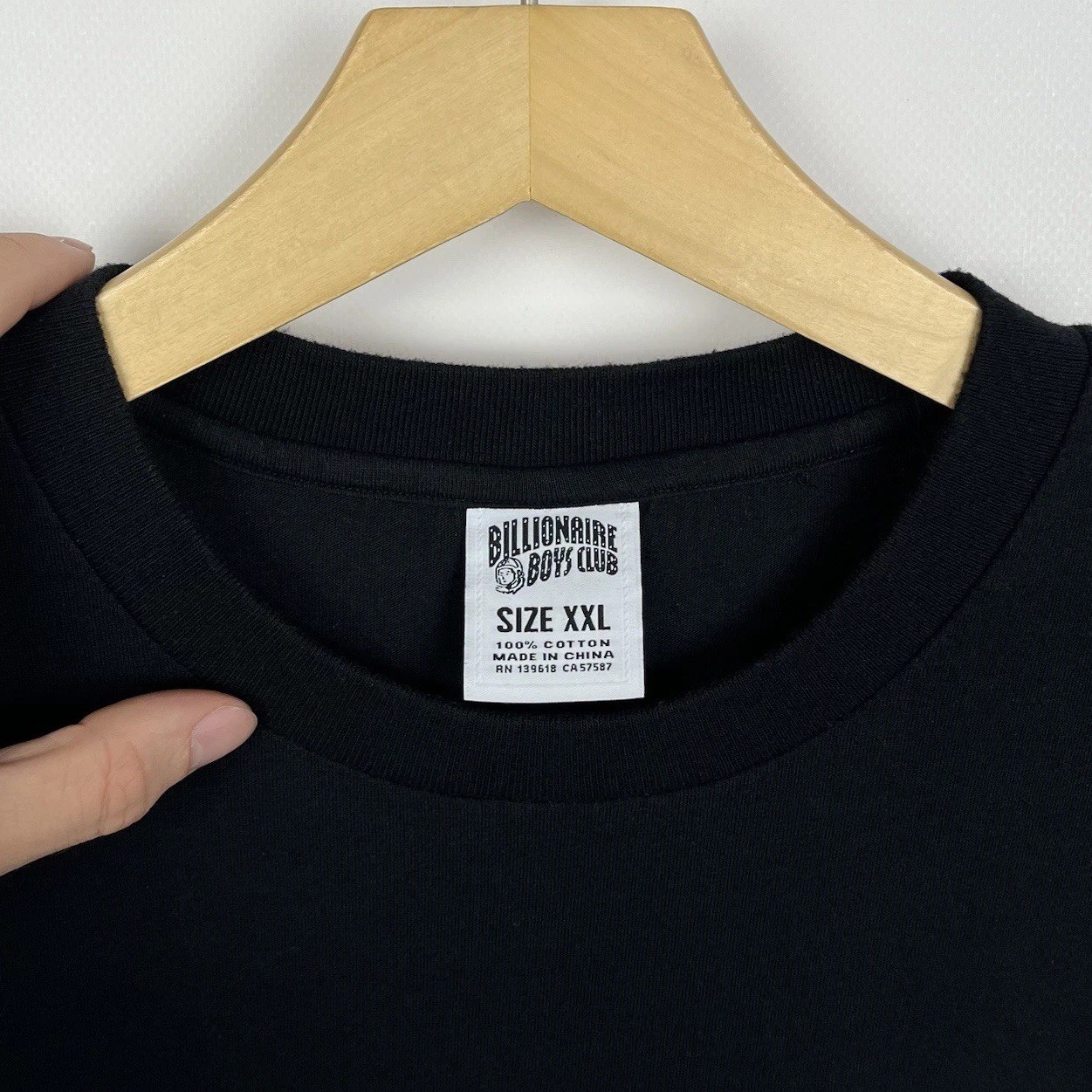 Billionaire Boys Club BBC Astronaut Logo Y2K Short Sleeve T Shirt Black Size XXL