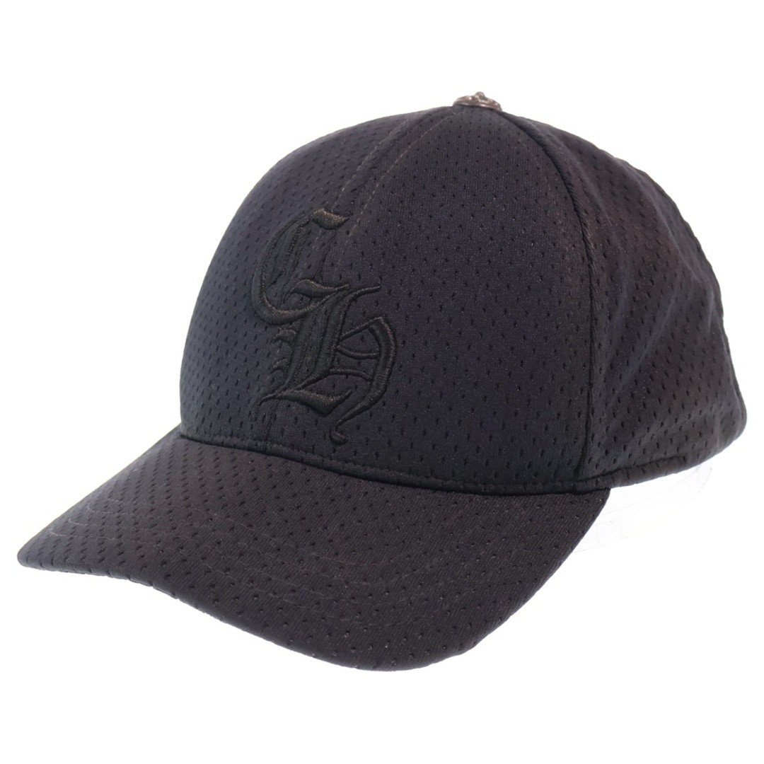 CHROME HEARTS MESH CAP CH Logo Embroidered Baseball Hat Black Used 9b4d84861874f